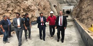 DSİ Kars 24. Bölgenin yaptığı Ünlendi barajı inşaatı incelendi