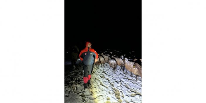 Ağrı’da mahsur kalan 3 çoban ve 3 bin koyun kurtarıldı
