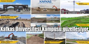 Kafkas Üniversitesi Kampüsü güzelleşiyor, altyapı çalışmaları tüm hızıyla devam ediyor