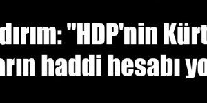 Başbakan Yıldırım: "HDP'nin Kürtlere verdiği zararın haddi hesabı yok"