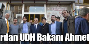 Kars’ta, esnaflardan UDH Bakanı Ahmet Arslan’a destek