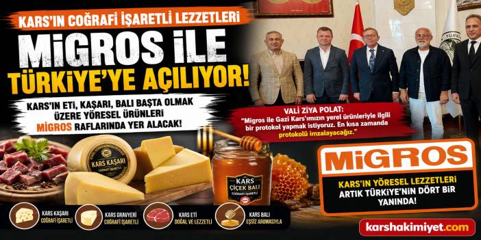 Kars’ın Coğrafi İşaretli Lezzetleri Migros İle Türkiye’ye Açılıyor