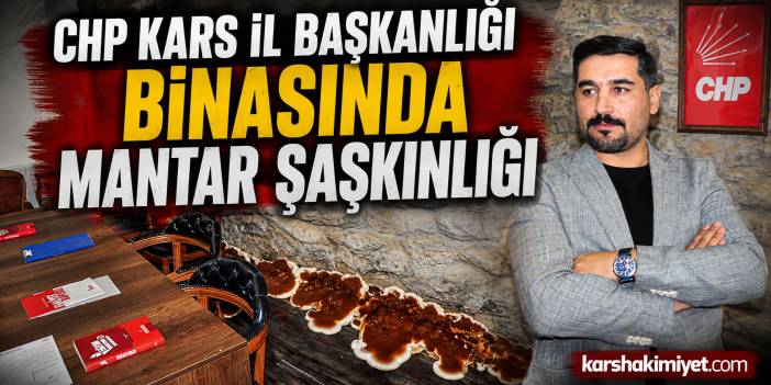 CHP Kars İl Başkanlığı Binasında Mantar Şaşkınlığı
