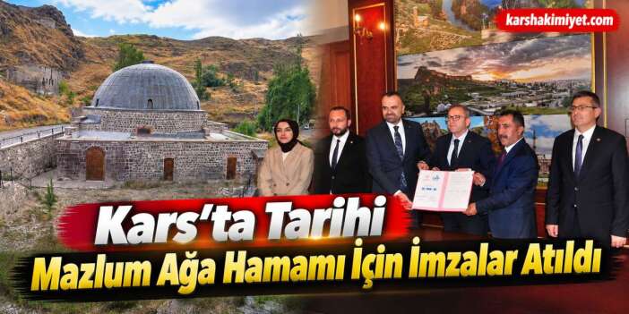 Kars’ta Tarihi Mazlum Ağa Hamamı 27 Milyon TL Yatırımla Turizme Kazandırılacak