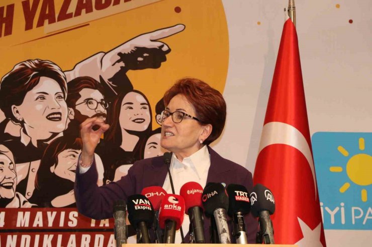 İYİ Parti Genel Başkanı Akşener: "Seçmeni velinimet görürüm"