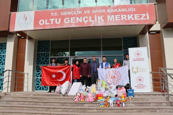 Gençlik merkezinden depremzede çocuklara 3 bin adet oyuncak