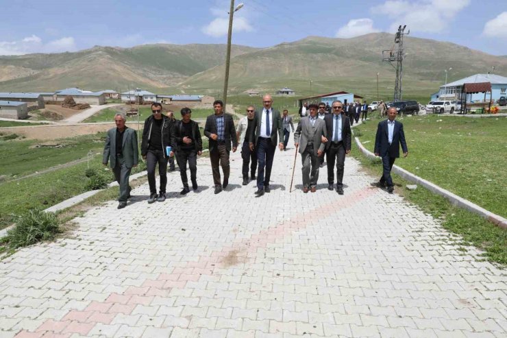 Kaymakam Aydın, kırsal mahallelerdeki çalışmaları inceledi