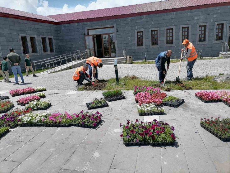 Kars’ta park ve bahçeler çiçek açıyor