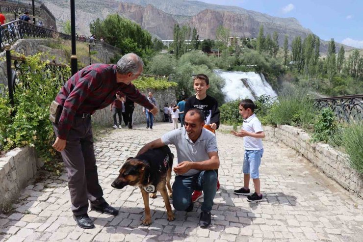 Tortum Şelalesi’nin güvenliğinden K9 Duman sorumlu