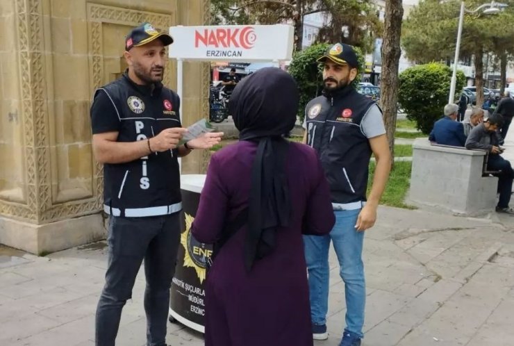Erzincan’da uyuşturucuya karşı vatandaşlar bilgilendirildi
