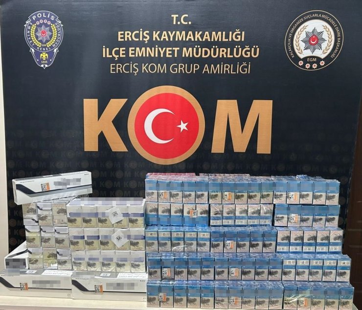 Van’da 2 bin 930 paket kaçak sigara ele geçirildi