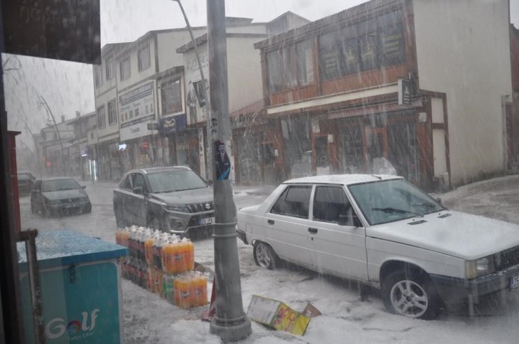 Pasinler’de dolu hayatı felç etti