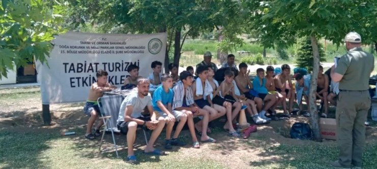 Elazığ’da tabiat parkı eğitimleri sürüyor