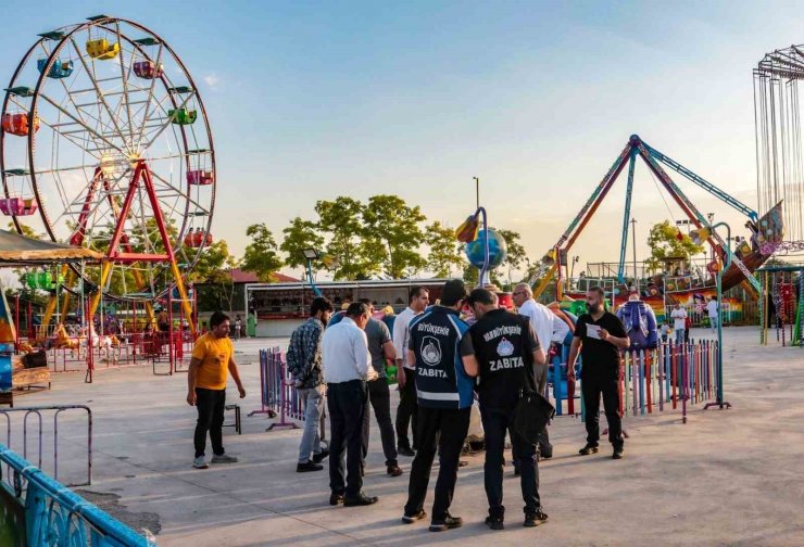 Van’daki lunaparklar denetlendi