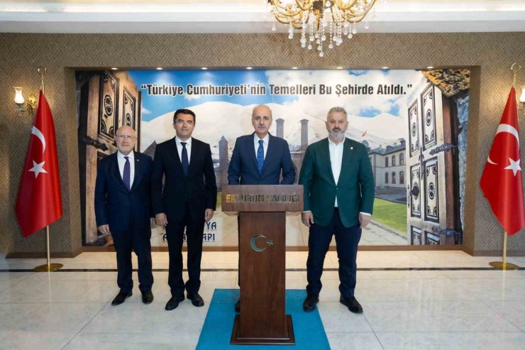 TBMM Başkanı Kurtulmuş Erzurum Valiliği’ni ziyaret etti