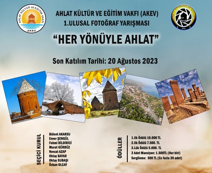 Ahlat’ta ulusal fotoğraf yarışması düzenlenecek