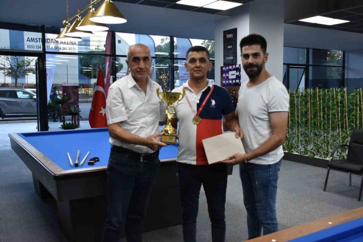 3 Bant Bilardo Bölge Şampiyonası Elazığ’da düzenlendi