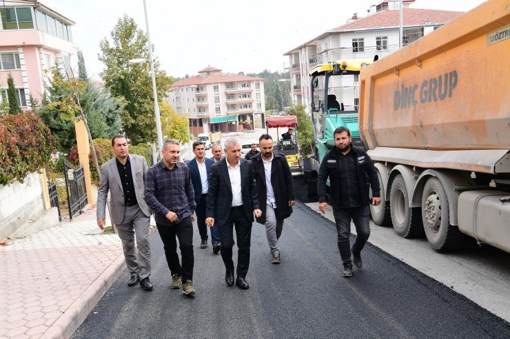 Yeşiltepe’de asfaltlama çalışmaları