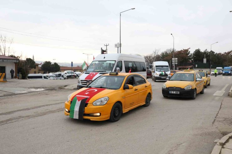 Elazığ’da "Gazze’ye Yol Olduk" konvoyu