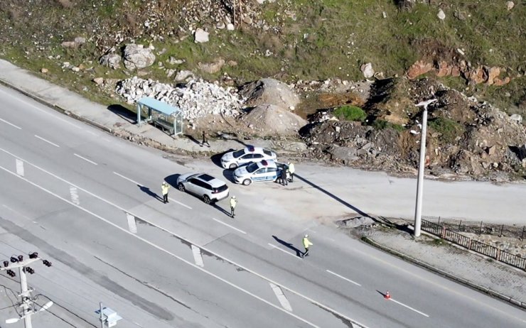 Bitlis’te drone destekli trafik denetimi yapıldı