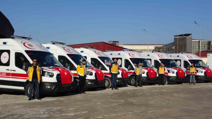 Van’ın sağlık filosuna 6 yeni ambulans eklendi