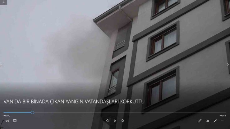 Van’da korkutan yangın