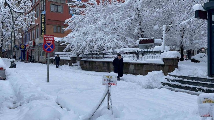 Tatvan’da kar yağışı