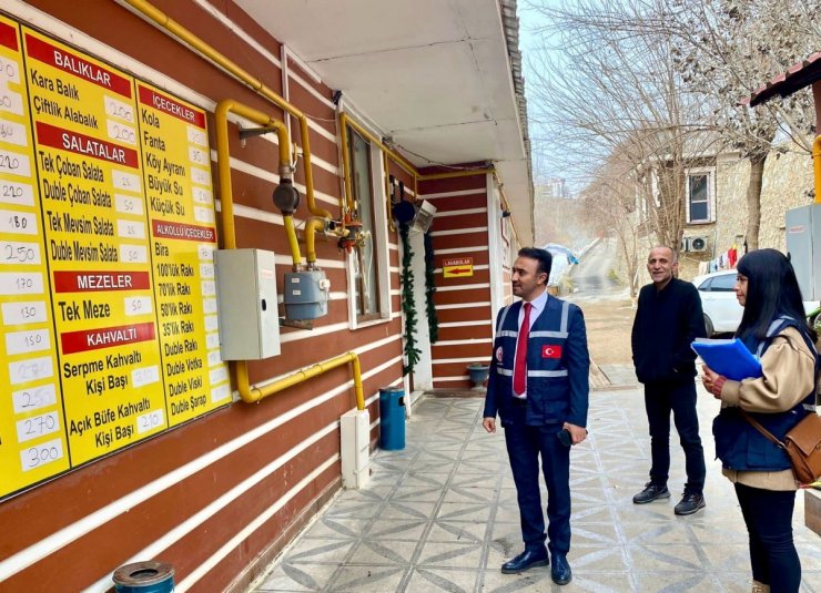 Tunceli’de fiyat tabelası denetimi