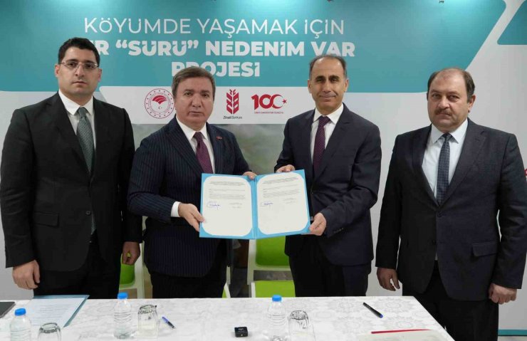 “Köyümde Yaşamak İçin Bir Sürü Nedenim Var" projesi yeni dönem protokolü imzalandı