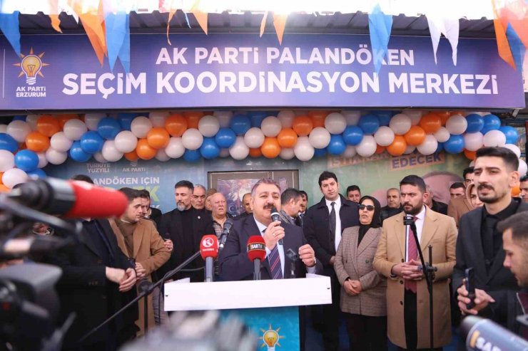 Palandöken’de miting gibi SKM açılışı