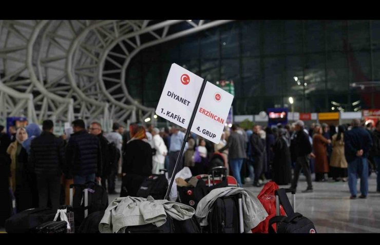 Erzincan’dan hac kafilesi dualarla uğurlandı