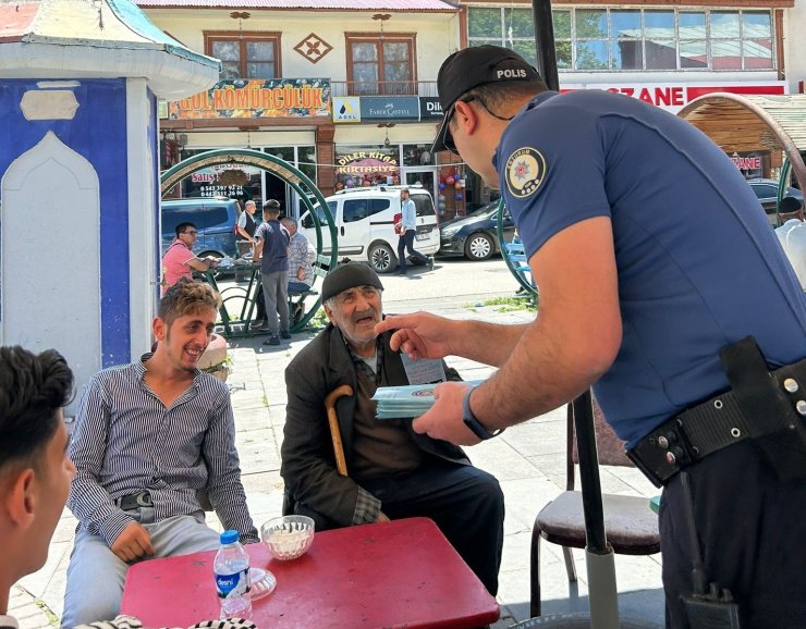 Hınıs polisinden vatandaşa broşürlü uyarı