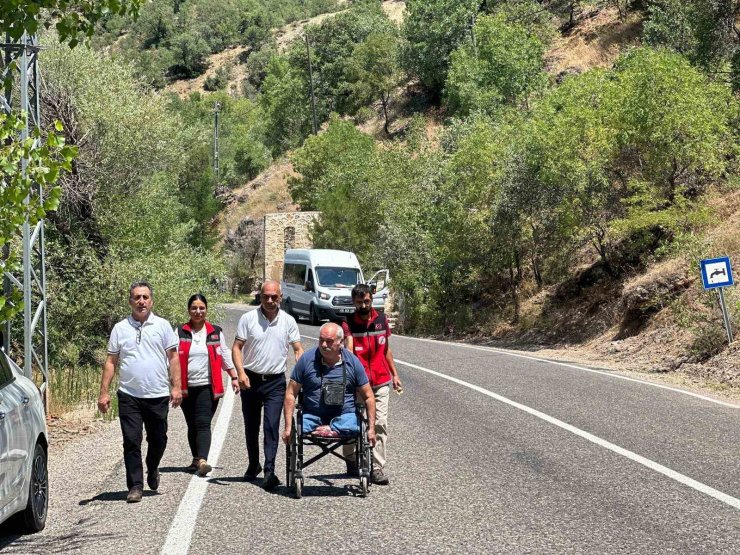 Tunceli’de engelli vatandaşın isteği yerine getirildi.