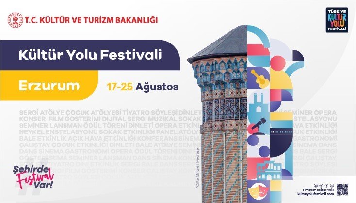 Erzurum Kültür Yolu Festivali 17 Ağustos’ta başlıyor