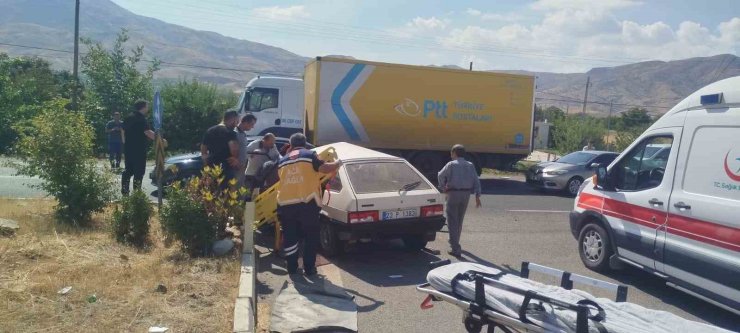 Elazığ’da trafik kazası: 1 yaralı