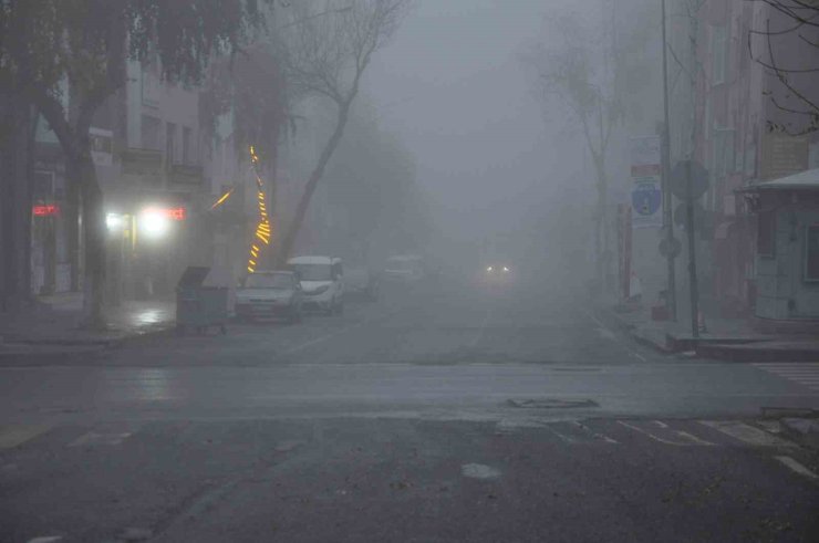 Kars’ta yoğun sis: Göz gözü görmedi, görüş mesafesi 3 metreye düştü