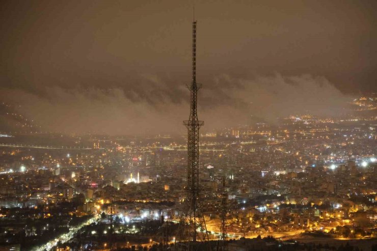 Harput’ta kar ve sis kartpostallık görüntüler oluşturdu