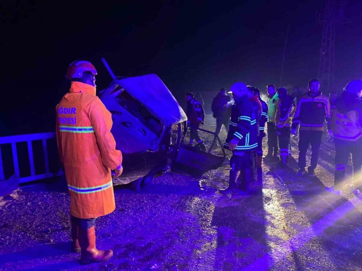 Iğdır’da zincirleme trafik kazası: 2 yaralı