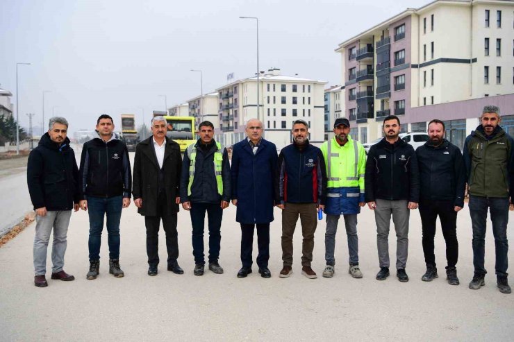 Saray Bosna caddesinde çalışmalar sürüyor