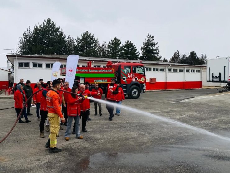 Elazığ’da orman yangınlarına müdahale eğitimi