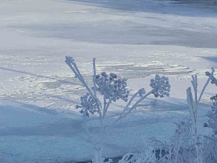 Göle eksi 18,5 derece ile dondu