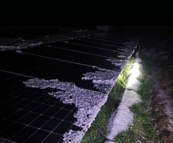 Malatya’da dolu yağışı kayısı bahçelerine zarar verdi