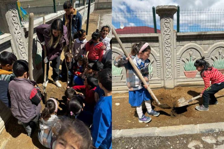 Diyadin’de minik ellerden büyük katkı