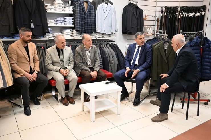 Vali Çiftçi, esnafı ziyaret etti