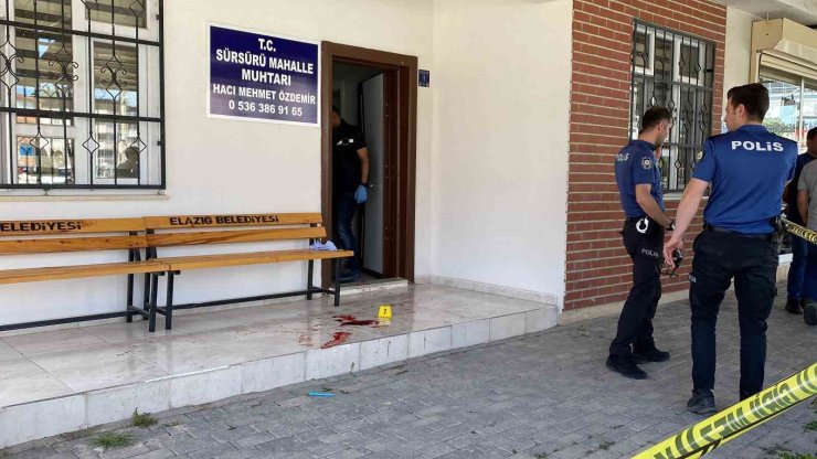 Elazığ’da mahalle muhtarı silahlı saldırıda yaralandı