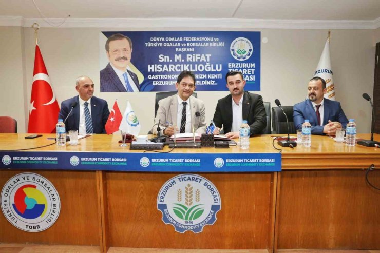 Erzurum ve Ağrı ticaret borsaları arasında "Kardeş Borsa Protokolü" imzalandı