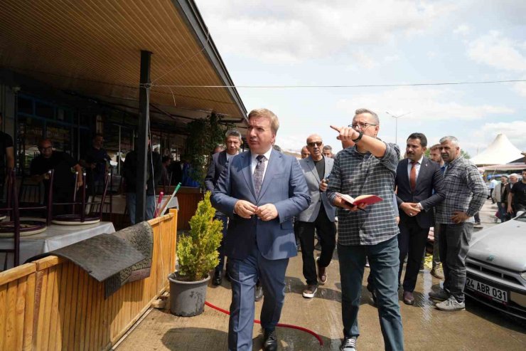 Buğday Meydanı’nda hasar tespit çalışmaları yapıldı