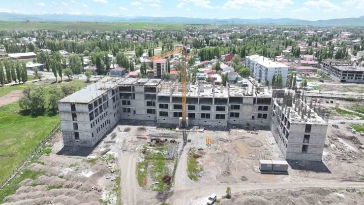 Ağrı İl Emniyet Müdürlüğü yeni hizmet binası inşaatı hızla sürüyor