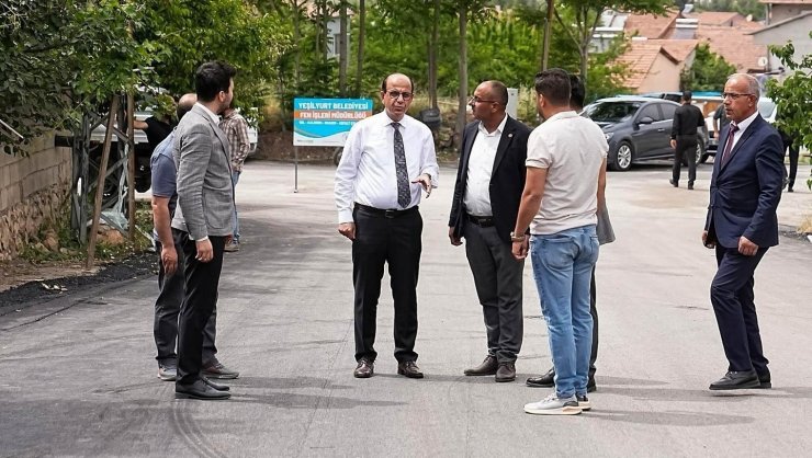 Yeşilyurt’ta ulaşım altyapısı güçleniyor, asfalt çalışmaları sürüyor