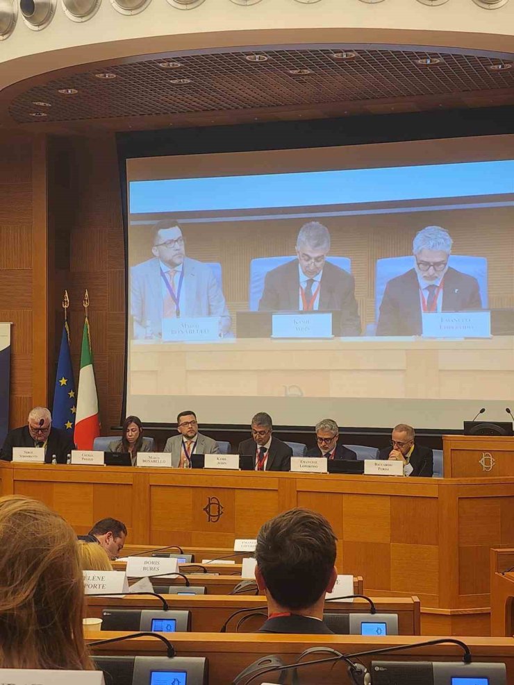 Aydın, İtalya’da AGİT bölgesinde organize suçlarla mücadeleye ilişkin parlamentolar arası konferansa katıldı